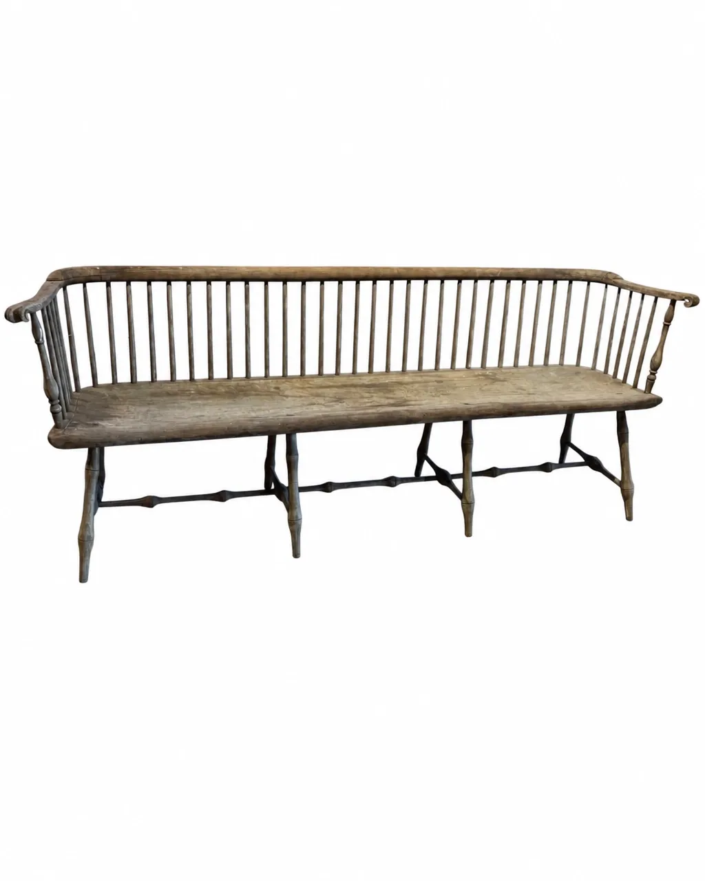 Philadelphia low rail Windsor with knuckle arms isolated on a clean white background